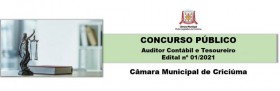 CONCURSO PÚBLICO - 01/2021 - Câmara Municipal de Criciúma