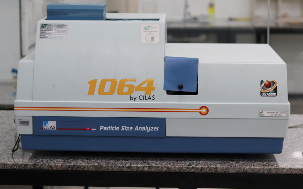 Analisador de tamanho de partículas a laser