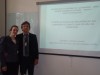 Acadêmica Edinara Lunardi e professor orientador Paulo de Tarso F. Correa