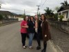 Agente de Saúde de Treviso Jante e Ivete, IC Amanda Varela e a psicóloga Cenita Borges.