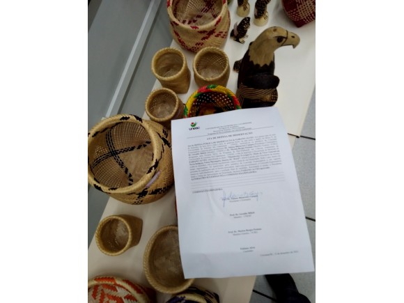 Foto da galeria: Primeiro mestrando indgena da Unesc defende dissertao e recebe aprovao