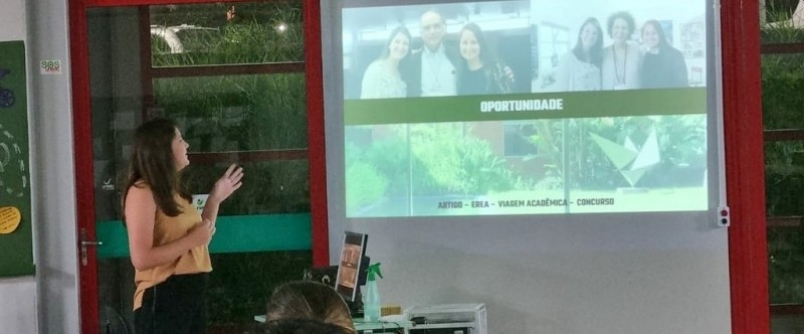 Acadmicos de Arquitetura e Urbanismo da Unesc recebem orientao sobre estgio