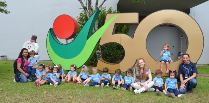 Primeira viagem de estudo: pequenos exploram a Unesc