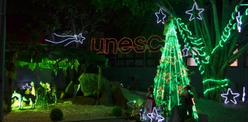 Unesc oficialmente em clima de Natal