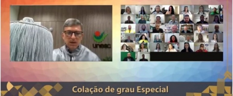Colao de Grau especial marca a formatura de acadmicos de sete cursos da Unesc
