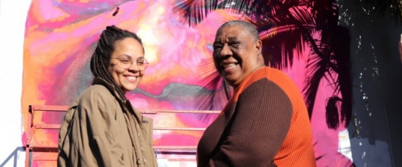 Mural de artista visual consagra legado de primeira professora negra da Unesc