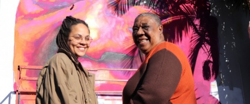 Mural de artista visual consagra legado de primeira professora negra da Unesc