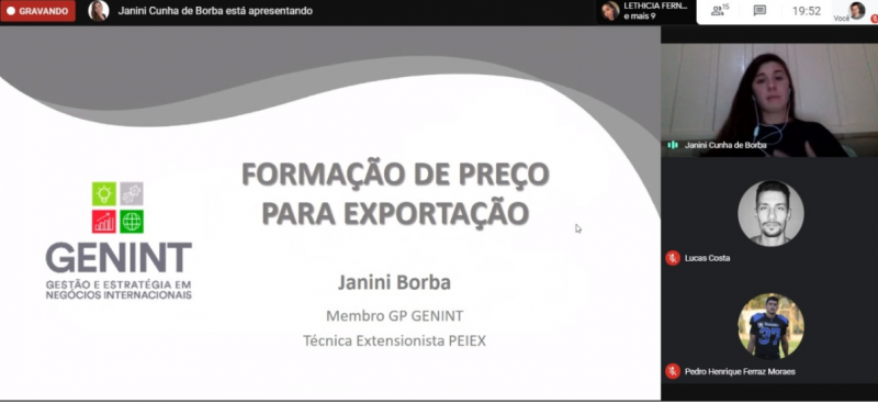 MEMBRO DO GP GENINT/UNESC MINISTRA QUALIFICAO: INCOTERM E FORMAO DE PREO
