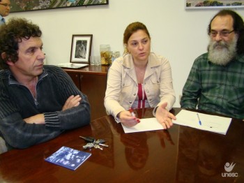 Candidato a deputado estadual Jos� Paulo Serafim visita a Unesc