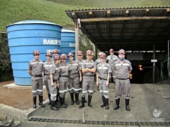 Estudantes da p�s-gradua��o visitam Mina Novo Horizonte