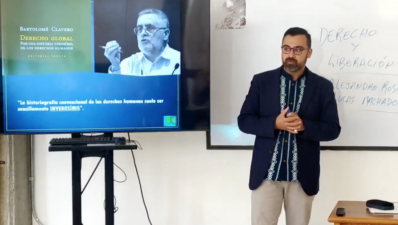 Prof.Dr. Lucas Machado PPGD/UNESC, ministra aula como docente convidado em Universidade Cooperativa da Col�mbia - UCC