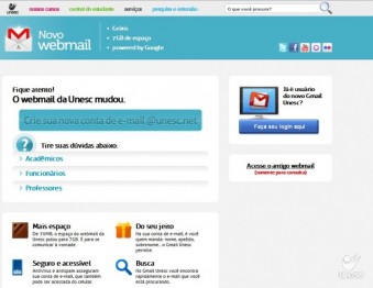 Equipe de TI garante seguran�a na transi��o para o Gmail Unesc