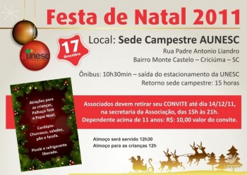 AUnesc prepara Festa de Natal