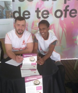 Curso de Geografia na Feira do Livro de Cricima