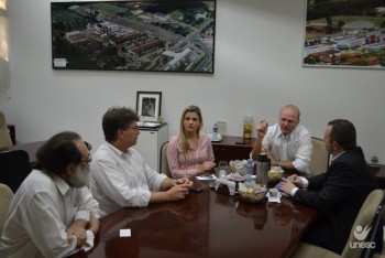 Reitoria recebe visita do presidente da Celesc