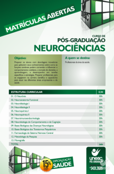 UNESC oferece cursos de Ps-Graduao nas reas de Sade Mental e Neurocincias