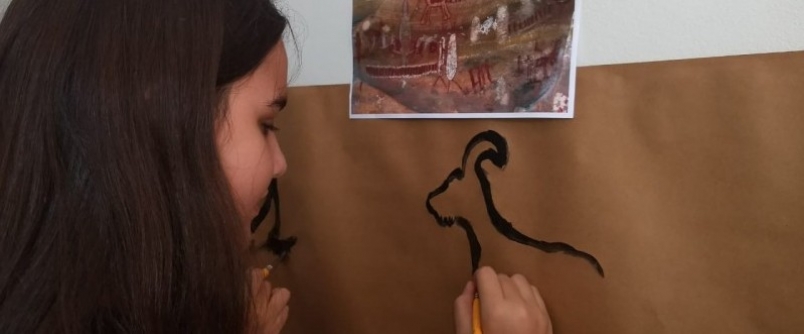 Alunos do col�gio Unesc exploram o mundo arqueol�gico no Lapis