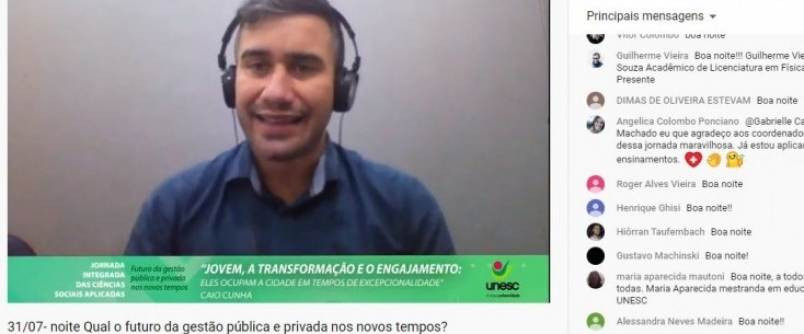 Papo sobre cidadania, pol�tica e gest�o de cidades marca encerramento da Jornada das CSA da Unesc