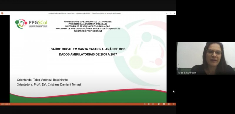 Sade Bucal  tema de dissertao do Mestrado Profissional em Sade Coletiva