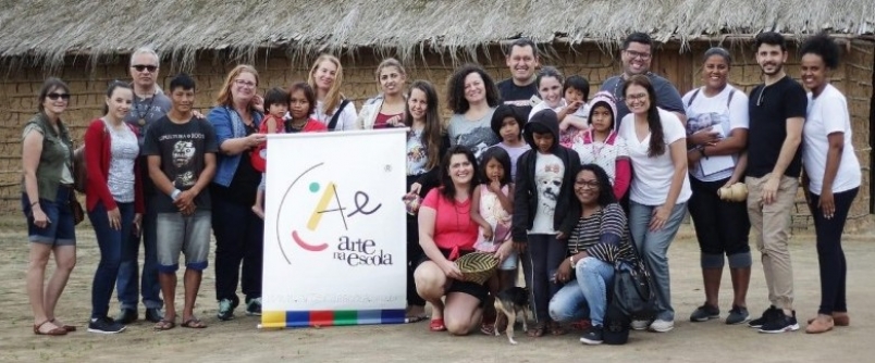 Professores de artes visitam aldeia Tekoa Maragat