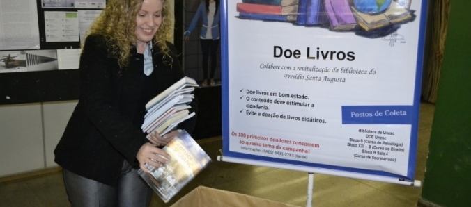 Campanha �Doe Livros� � lan�ada na Unesc