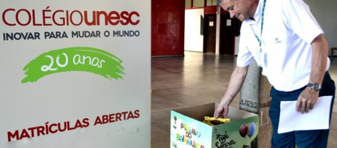 Ped�gio do Brinquedo: Col�gio Unesc disponibiliza pontos de coleta