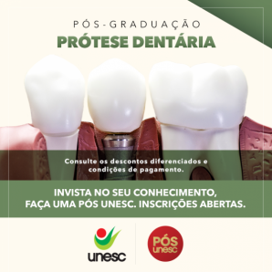 INSCRIES ABERTAS ESPECIALIZAO EM PRTESE DENTRIA