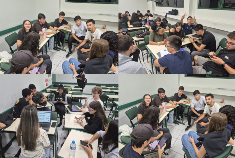 Alunos vivenciam na pr�tica os conceitos de territ�rio aduaneiro em atividade colaborativa