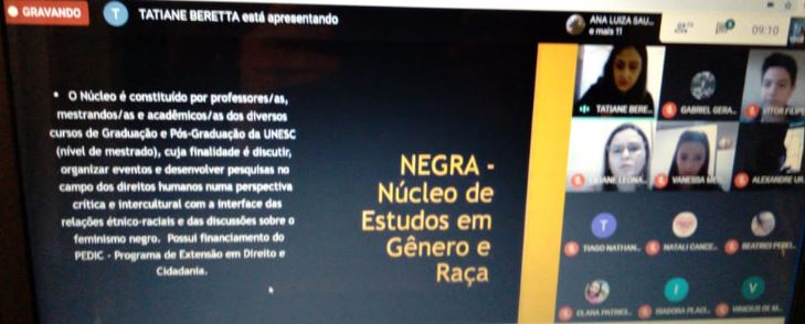 O NEGRA/UNESC vai � escola: inser��o social com di�logos afrodiasp�ricos