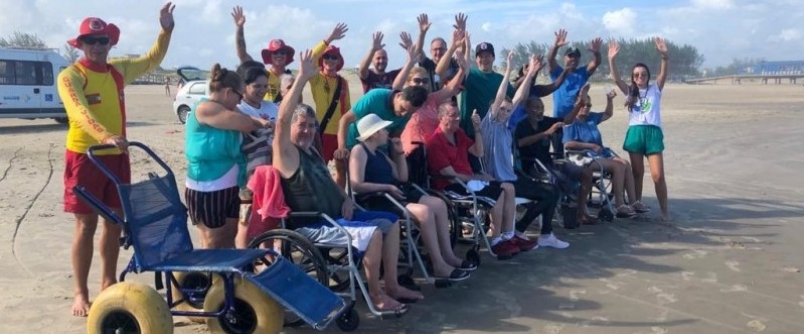 Dia de praia e integra��o