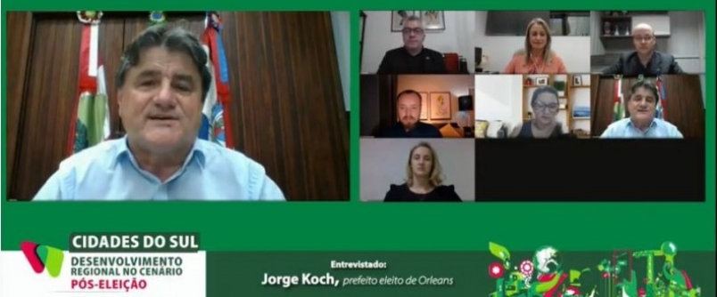 Reeleito em Orleans, Jorge Koch participa do projeto Cidades do Sul