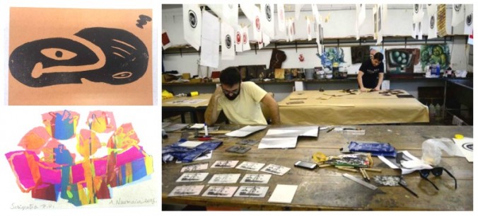 Alunos de Artes Visuais participam de exposio de gravura online