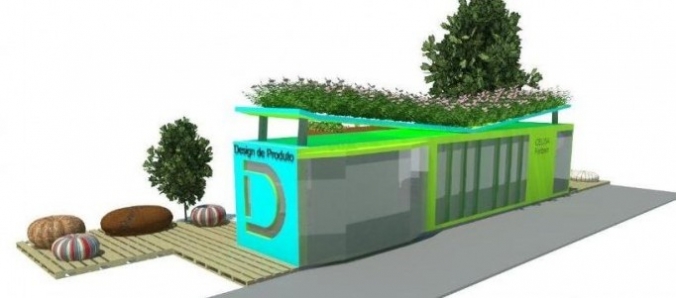 Cont�iner no campus vai abrigar Centro de Design