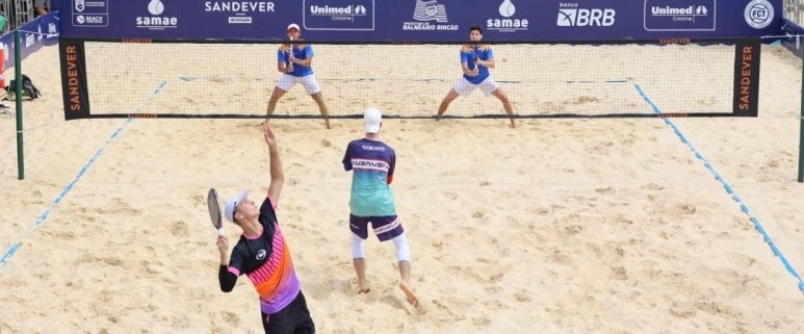 Unesc marca presena como apoiadora do Mundial Rinco de Beach Tennis Unimed