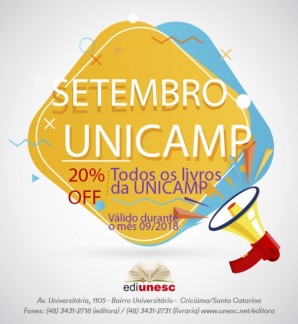 Livros da Unicamp com descontos em Setembro