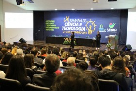 Semana de Cincia e Tecnologia da Unesc promove espaos de inovao e iniciao cientfica