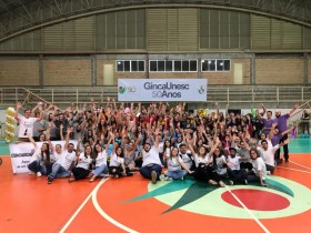 Animao e esprito de equipe marcam abertura da GincaUnesc 50 anos