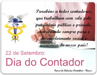 Dia 22 de Setembro - Dia do Contador