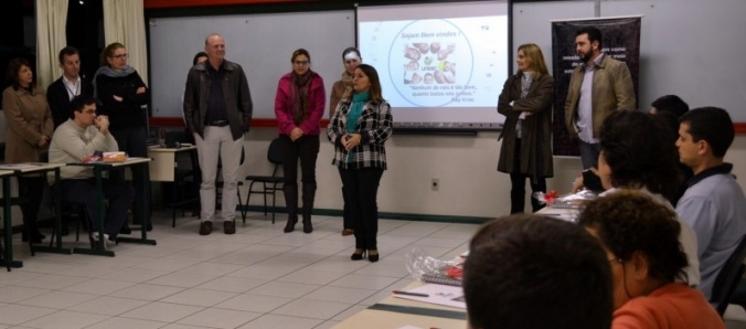 Novos professores recebem as boas-vindas da Reitoria