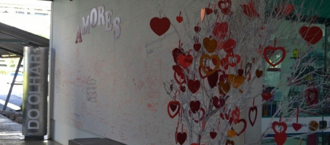 Um lugar para demonstrar seus amores na Unesc
