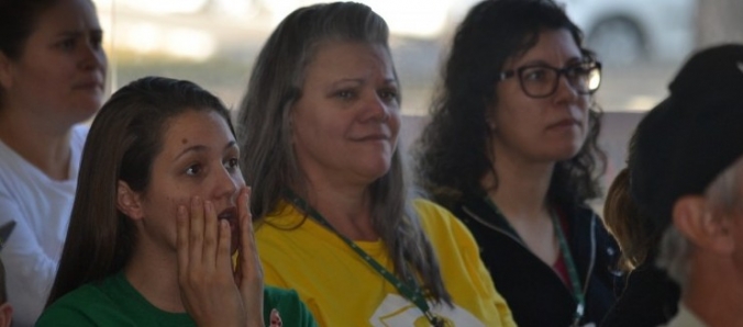 Funcion�rios e professores da Unesc em clima de Copa