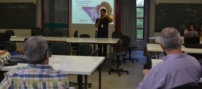 Estudantes de Arquitetura e Urbanismo da Unesc conhecem o Cau/SC