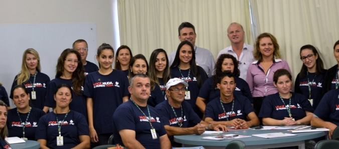 Novos funcion�rios recebem as boas-vindas da Reitoria