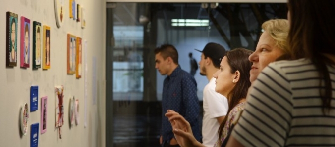 Exposi��o �Naqueles Lugares de Santos� encanta em Espa�o Cultural da Unesc