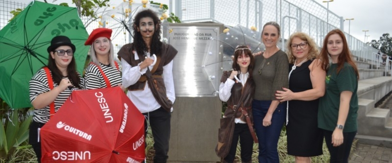 Unesc presente na inaugura��o da �Rua da Gente�