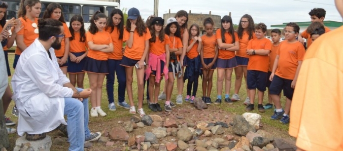 Escolas da regio aprendem sobre arqueologia e patrimnio na Unesc