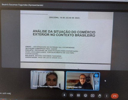 Anlise do comrcio exterior no contexto brasileiro  tema de estudos de bolsista PIBIC Junior/CNPq/UNESC