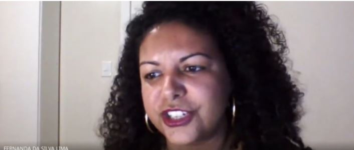 Professora Fernanda da Silva Lima profere palestra em evento do NUCRESS Sul