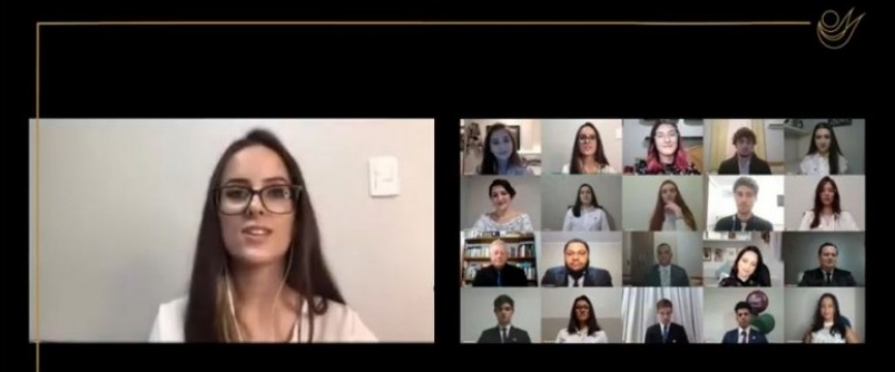 Emocionante cerim�nia virtual marca a formatura do Terceir�o do Col�gio Unesc