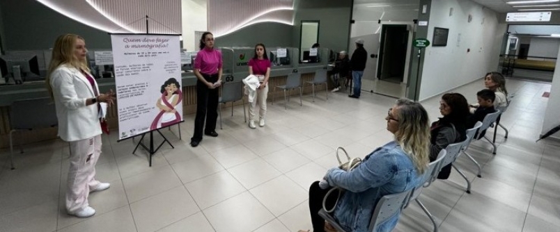 Outubro Rosa: Sade das mamas em pauta no projeto Sala de Espera das Clnicas Integradas